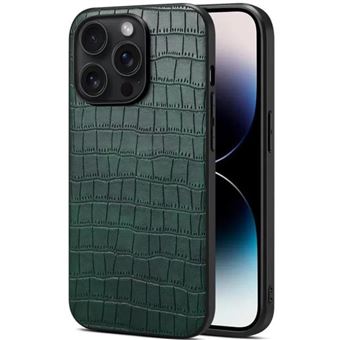 Capa com textura em crocodilo Antiimpacto | para Iphone 14 Pro | Verde - 1