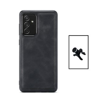 Kit Phonecare Capa MagneticLeather + Suporte Magnético Reforçado de Carro para Samsung Galaxy A13 5G - Preta - 1