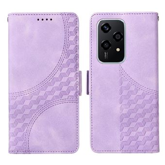 Capa FLOODKING para Honor 200 Lite 5G | Design Acolchoado | Couro PU Premium | Roxo - 1