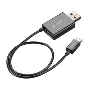 Plantronics 87090-01 cabo USB 2.0 USB A Preto