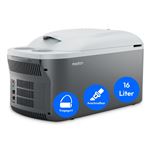 Geleira Elétrica MEDION MD13100 | 240V | 16 L | Cinzento, Branco