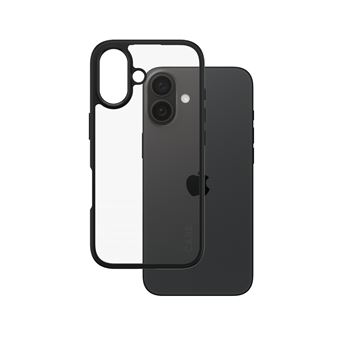 Capa para Telemóvel PanzerGlass CARE™ by PanzerGlass® Urban Combat Case Transparent w. Black Frame iPhone 16 | Transparente - 1