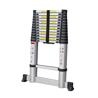 Escada Telescópica Varan Motors DLT212B-2019 | Alumínio | 3,8 m | 13 Degraus - Cinzento - 1