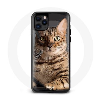 Capa Maniacase para Iphone 11 Pro Max Bengal Gato - 1