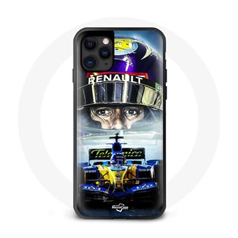 Capa Maniacase para Iphone 13 Pro Max Formula 1 Azul Amarelo Fernando Alonso - 1