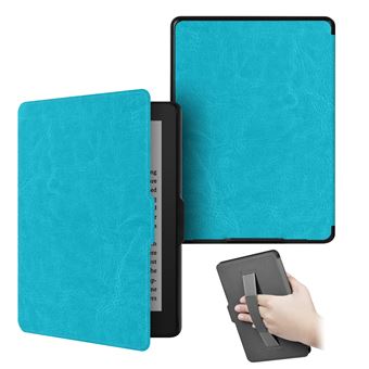 Capa FLOODKING para Amazon Kindle paperwhite4 | Alça de Mão | Proteção Antiqueda | Função Automática | Azul Céu - 1