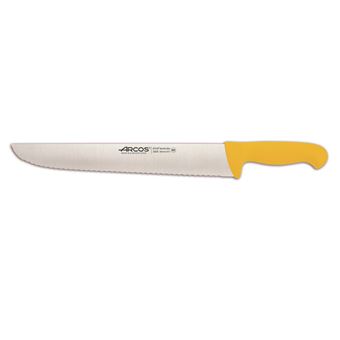 Faca de Peixe (Pérola) Arcos Cor - Prof 292500 Nitrum Inox com Ergonômico Punho Amarelo e 35Cm - 1