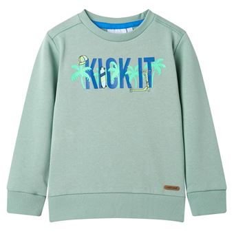 Sweatshirt para Criança vidaXL | Cor Caqui-Claro | 9 - 10 Anos - 1