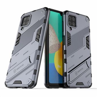 Capa e TPU à Prova de Choque com Suporte Cinza para Samsung Galaxy M32 (Global Version) - 1