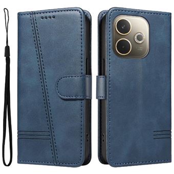 Capa FOXDOCK para OPPO A5 Pro 5G | Fecho Magnético | Compartimentos para Cartões e Suporte | Pele PU | À Prova de Choque | Azul - 1