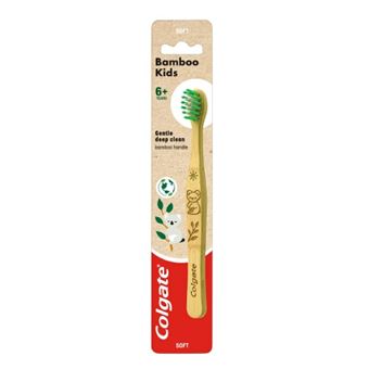 Escova de Dentes Colgate Bamboo Kids | Madeira - 1