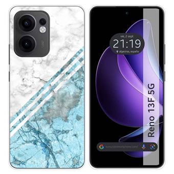 Capa TUMUNDOSMARTPHONE de Silicone para Oppo Reno 13F 4G / 13 F 5G Marble Design 02 Desenhos - 1