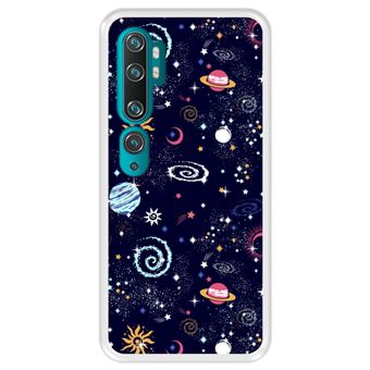 Capa Tpu Hapdey para Xiaomi Mi Note 10 - Note 10 Pro - Cc9 Pro | Design Padrão de Constelação | Galáxia 2 - Transparente