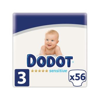 Fraldas Dodot Sensitive T3 | 6-10kg | 56 Unidades - 1