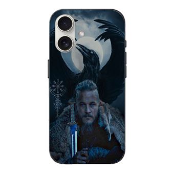 Capa Maniacase para Iphone 16 Vikings ragnar lothbrok corvo - 1