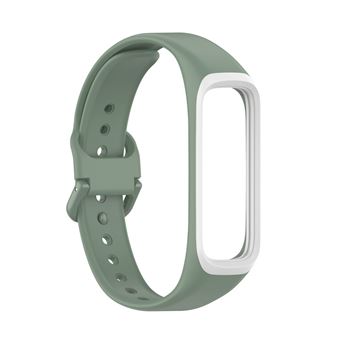 Pulseira de Silicone Magunivers para Samsung Galaxy Fit 2/SM-R220 - Verde/Branco - 1
