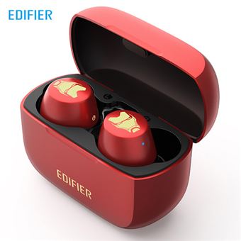 Auriculares Bluetooth 5.0 EDIFIER Iron Man W3 | Wireless | APTX | IPX5 | 32H | CVC8.0 - Vermelho - 1