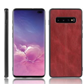 Capa Magunivers para Samsung Galaxy S10 | TPU + PU |híbrido - Vermelho