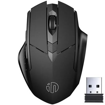 Rato sem Fios para PC KINGCENTON F1G | Óptico 2.4G | 6 Botões | Bateria Recarregável - Preto - 1