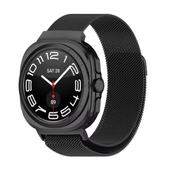 Bracelete Milanese com Fecho Magnético GIFT4ME para Samsung Galaxy Watch Ultra (2025) | Preto - 1