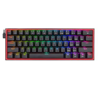 Teclado REDRAGON K617-RGB Fizz RGB | Preto - 1