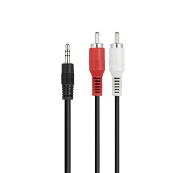 Cabo 2 RCA M para Jack 3.5mm M 3M Xin Yue 8617 | Preto - 1