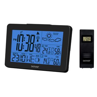 Estações meteorológicas digitais Denver WS-530BLACK estação meteorológica digital Preto Bateria