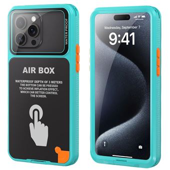 Capa Antiimpacto Ip68 para Iphone 15 pro max - Turquesa - 1