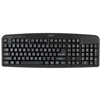 Teclado Micro Innovations Easy-View  Preto - 1