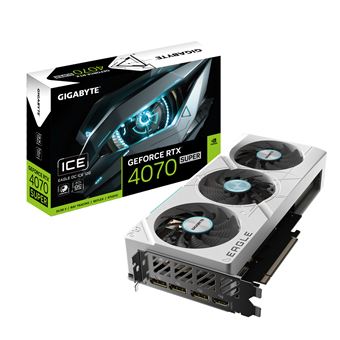 Placa de Vídeo GIGABYTE GeForce RTX 4070 SUPER EAGLE OC ICE 12G | Branco - 1