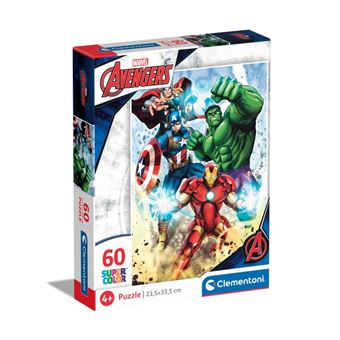 Puzzle Clementoni Supercolor Banda Desenhada Marvel Avengers | 60 Peças - 1