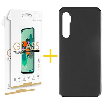 Conjunto 2 X Película de Vidro + Capa skyhe para Xiaomi Redmi Note 10 Lite Silicone Liso - Preto - 1