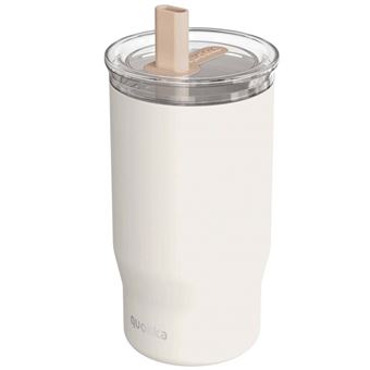Garrafa Térmica Quokka Mist | 720 ml | com Palhinha Integrada | Branco - 1