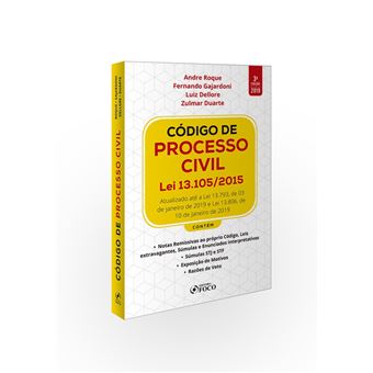 Código de Processo Civil . Lei 13.105/2015. 2019 - 1