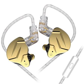 Auriculares Curvos SZSMART KZ-ZSN PRO X HIFI com Microfone | ouro | In ear | sensibilidade 109db - 1