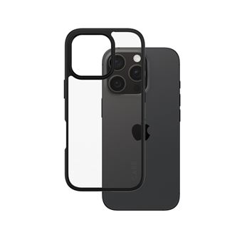 Capa para Telemóvel PanzerGlass CARE™ by PanzerGlass® Urban Combat Case Transparent w. Black Frame iPhone 16 Pro | Transparente - 1