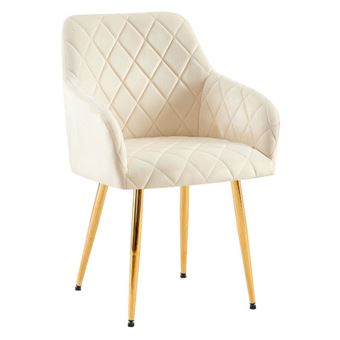 Cadeira Dudeco Bilbau Gold | Creme - 1