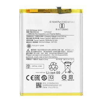 Bateria Interna Clappio para Xiaomi Poco M5 | 5000 mAh | Substitui BN5H - 1