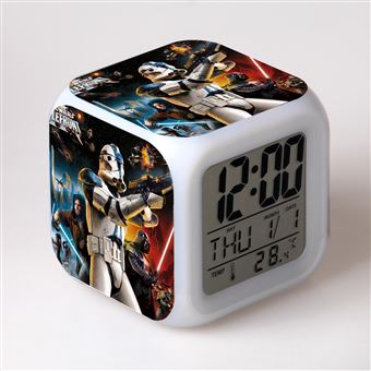 Despertador Infantil HSMY | LED | Multifuncional Colorido | Star Wars 16 - 1