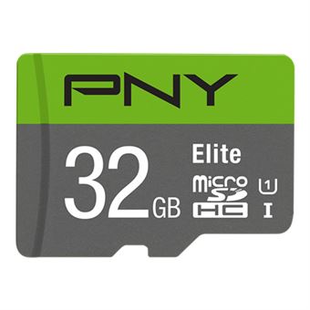 Cartão de Memória PNY Elite | Verde, Cinzento - 1