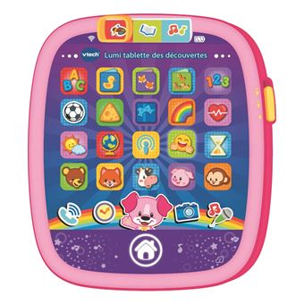 Brinquedo educativo VTech Lumi tablette des découvertes rose Menina Rosa