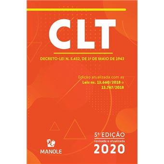 CLT: Decreto-Lei N. 5.452, de 1º de Maio de 1943 - 1