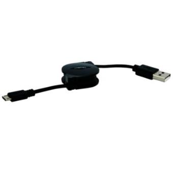 Cabo USB Schwaiger 0.9 m USB 2.0 A - Micro-A Preto