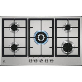 Placa a Gás Electrolux KGS9536SX | 85.7 cm | 5 Zonas | Aço inoxidável - 1