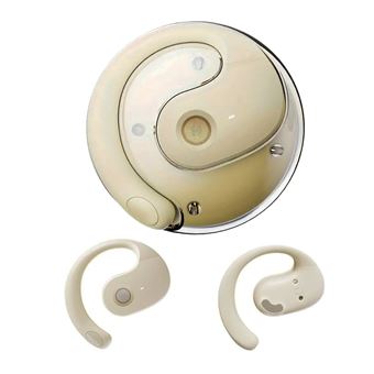 Auriculares Bluetooth Klack® X28 | sem fio de condução óssea | desportivos | cancelamento de ruído | Bluetooth 5.4 | Creme - 1