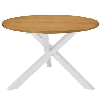 Mesa de Jantar vidaXL 120X75 cm MDF Branco - 1
