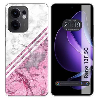 Capa TUMUNDOSMARTPHONE de Silicone para Oppo Reno 13F 4G / 13 F 5G Design de mármore 03 desenhos - 1