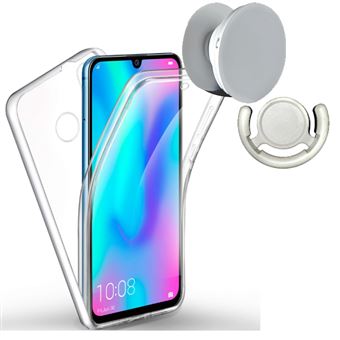 Kit Capa 3x1 360º+ 1 PopSocket + 1 Suporte PopSocket Phonecare para Huawei Mate 20 Anti-Impacto Branco e Transparente - 1