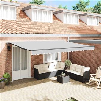 Toldo Manual vidaXL | 4 × 3 m | Metal | Antracite - 1