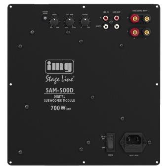Subwoofer Monacor SAM-500D Preto